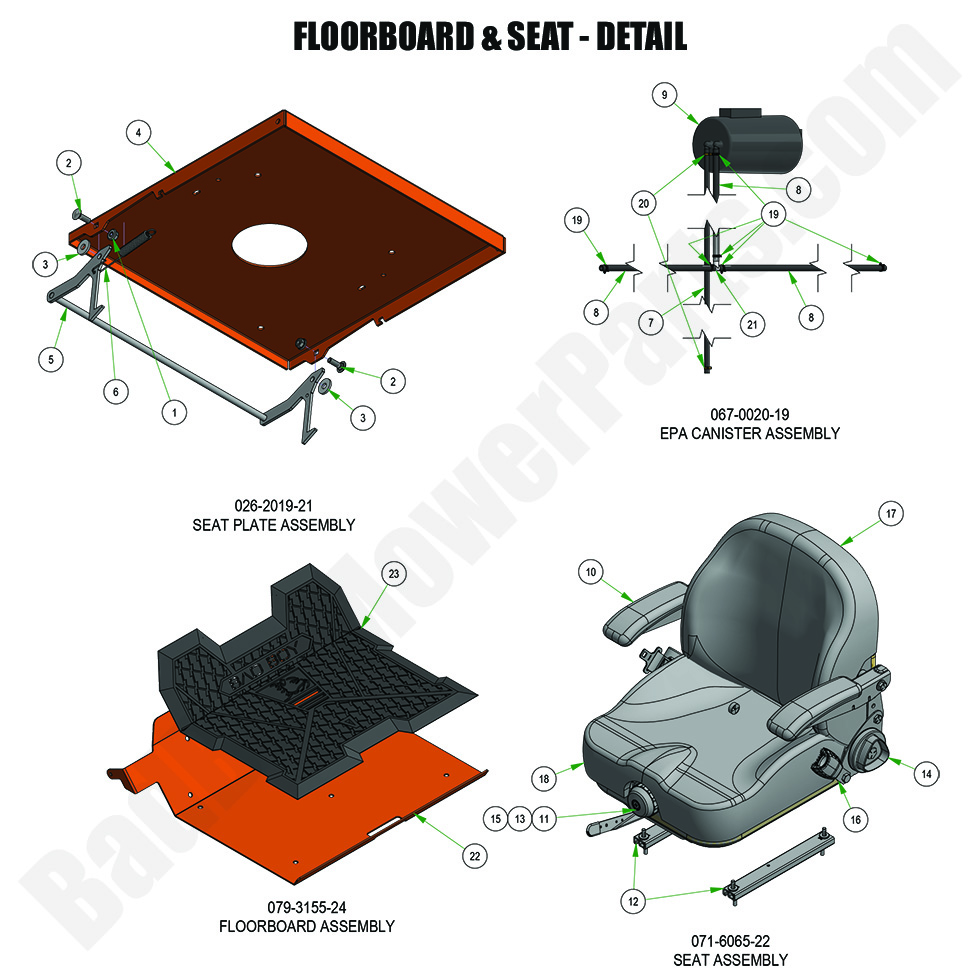 2024 Rebel & Rebel X Floorboard & Seat - Detail